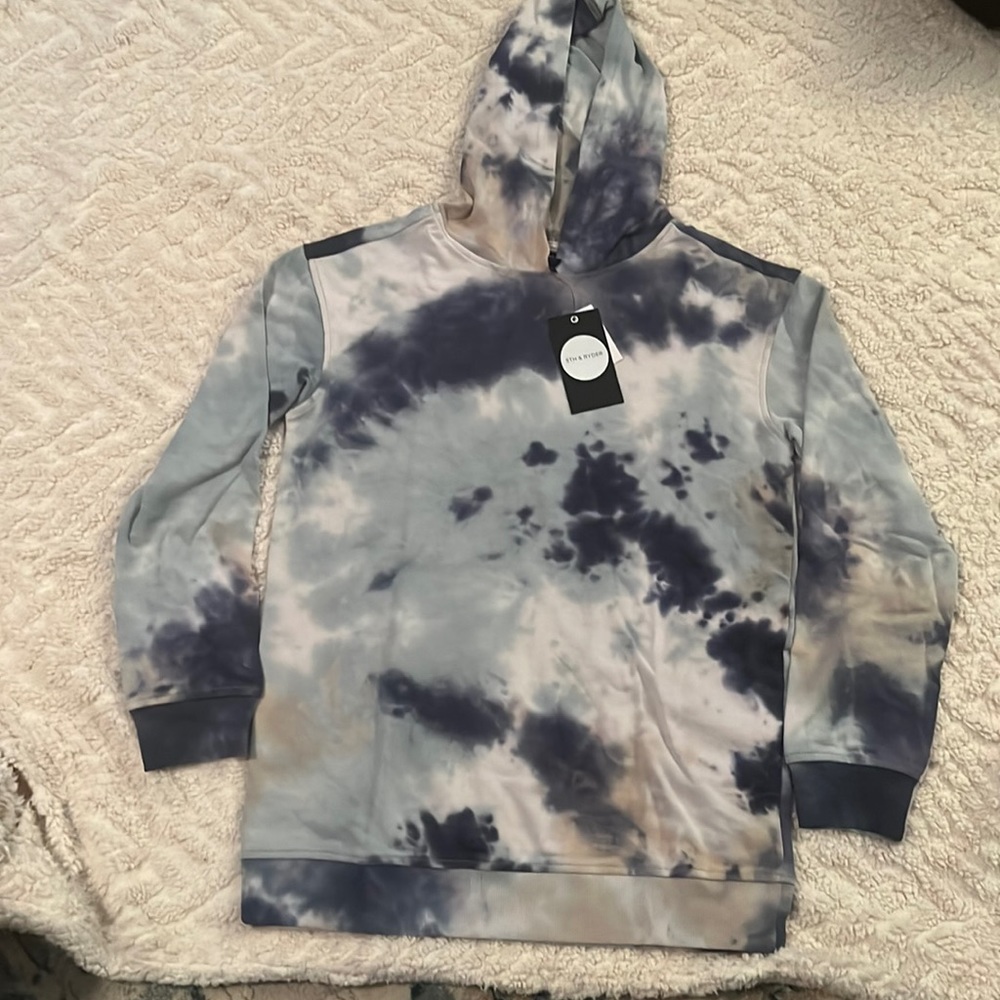 Tied dyed unisex hoodie